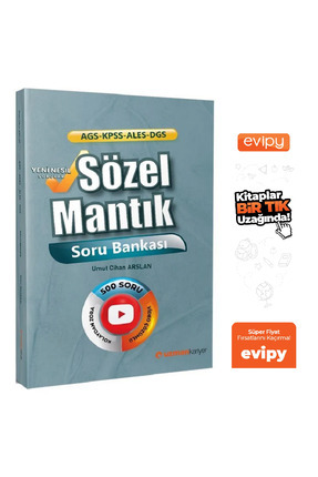 KPSS MEB-AGS ALES DGS Sözel Mantık Soru Bankası Çözümlü - Umut Cihan Arslan Ayraç Hediyeli Image 0