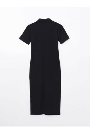 Hilfa Yeni Sezon Polo Yaka Kadın Bodycon Elbise Image 5