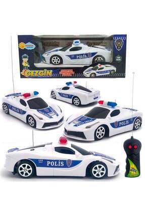 1:24 PİLLİ UZAKTAN KUMANDALI GEZGİN POLİS ARABASI Image 0
