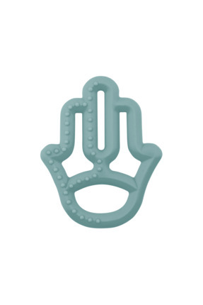 Silikon Diş Kaşıyıcı Annenin Eli - Aqua Green Image 0