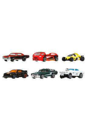 ® Efsane Temalı Çoklu Arabalar, 1:64 ölçekli 6'lı metal oyuncak araba ve kamyonlar JBY78 Image 0