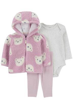 Kız Bebek Hırkalı Set 3'lü Paket Image 0