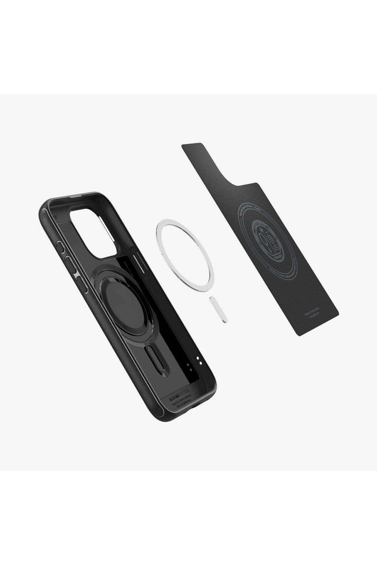 آیفون 15 Pro Case Mag Armor Magfit Magsafe Matte Black - ACS06736