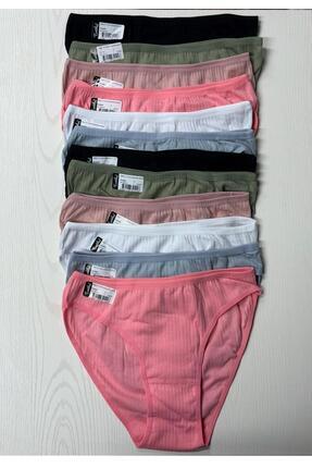 ENTAHA KADIN 12'Lİ COTTON BİKİNİ 0592 (NEFEN ALAN DOKU KUMAŞ) Image 1