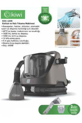 Kcc-4320 Koltuk Ve Halı Yıkama Makinesi Siyah Image 0