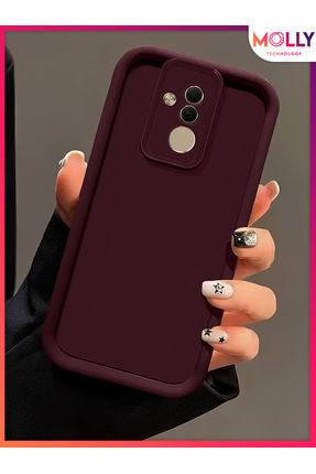 Huawei Mate 20 LİTE İçin Vişne Çürüğü Kenarları Kalın Pan Silikon Kılıf Image 0