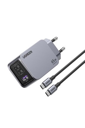 Nexode Pro 65w Gan Hızlı Şarj Cihazı Type-c Qc Pd 2xusb-c 1xusb-a Uzay Grisi 25871 Image 0