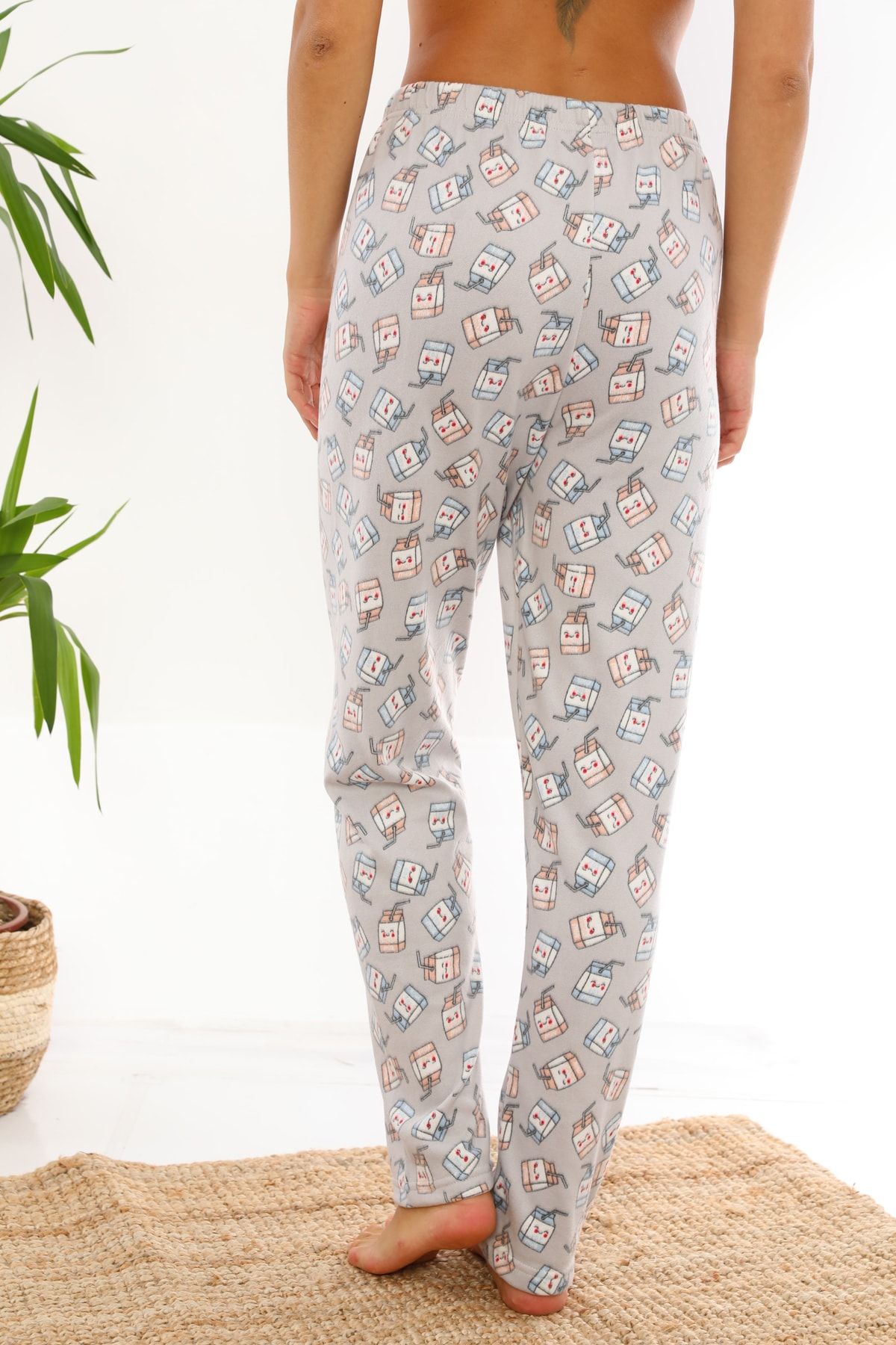 Arvin Women's Thermal Printed Pajama Bottoms - Trendyol