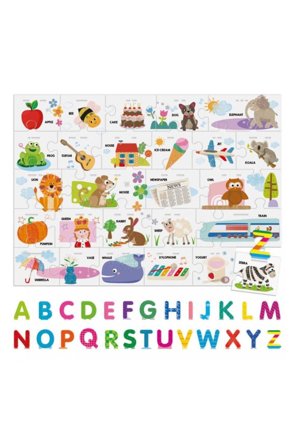 Headu Montessori Alphabet Puzzle 3d / 3 Boyutlu Alfabe Yapbozu