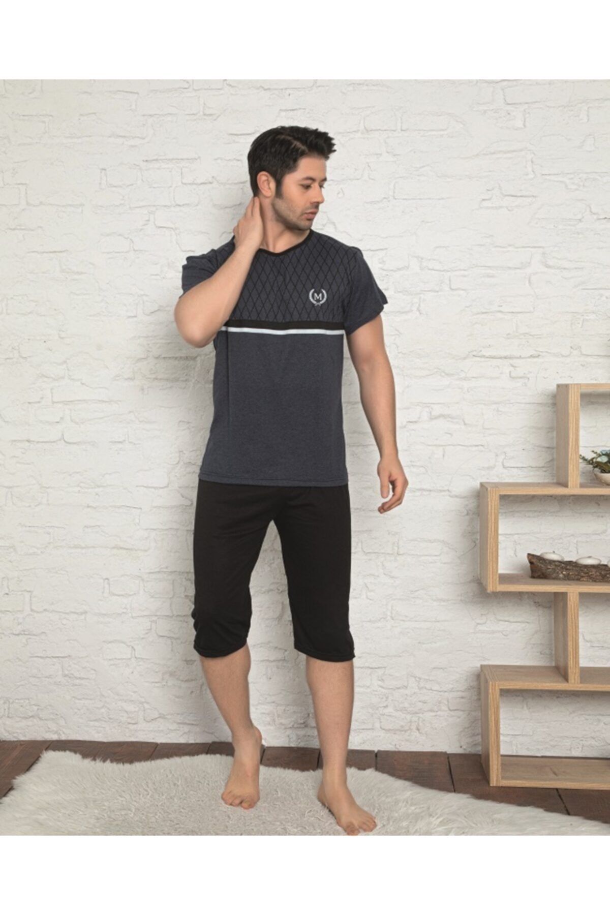 Tutkun Erkek Büyük Beden Pijama Takımı Siyah 11399