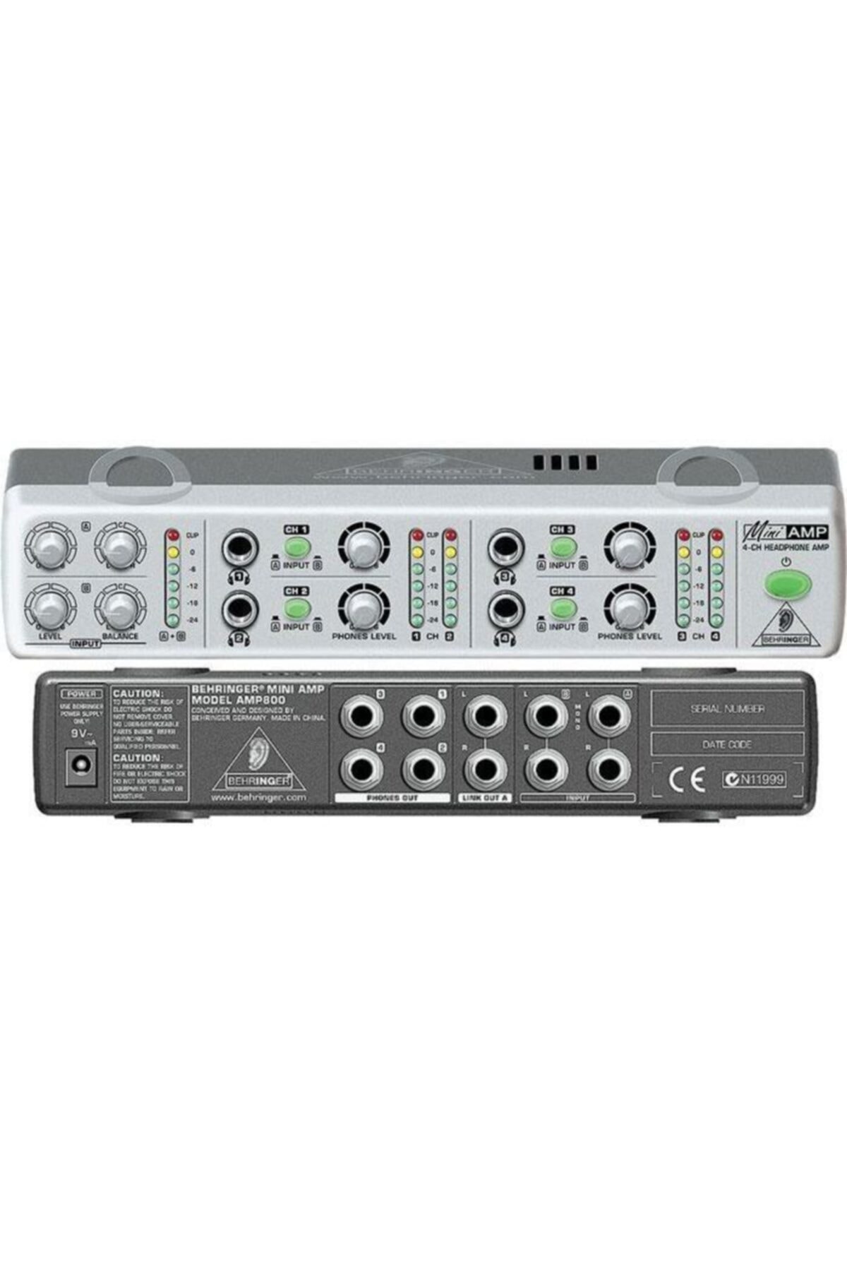 Behringer Behrınger Amp800 Ultra-compact 4-channel Stereo He