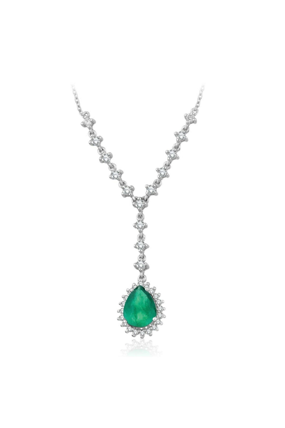 pırlantam 1.70 Ct. Pırlanta Zümrüt Kolye