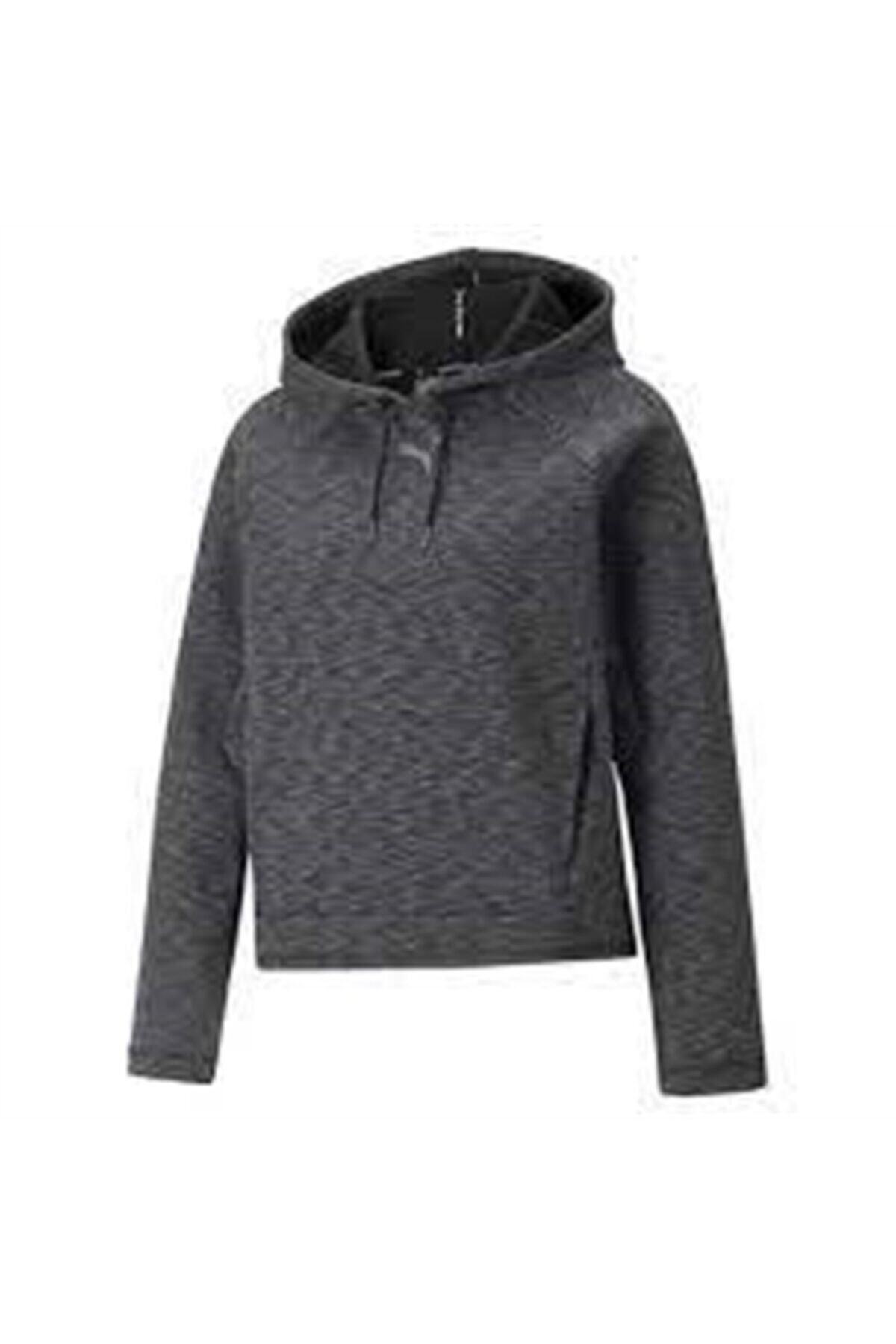 Puma Evostripe Hoodie Kadın Siyah Sweatshirt - 58915601