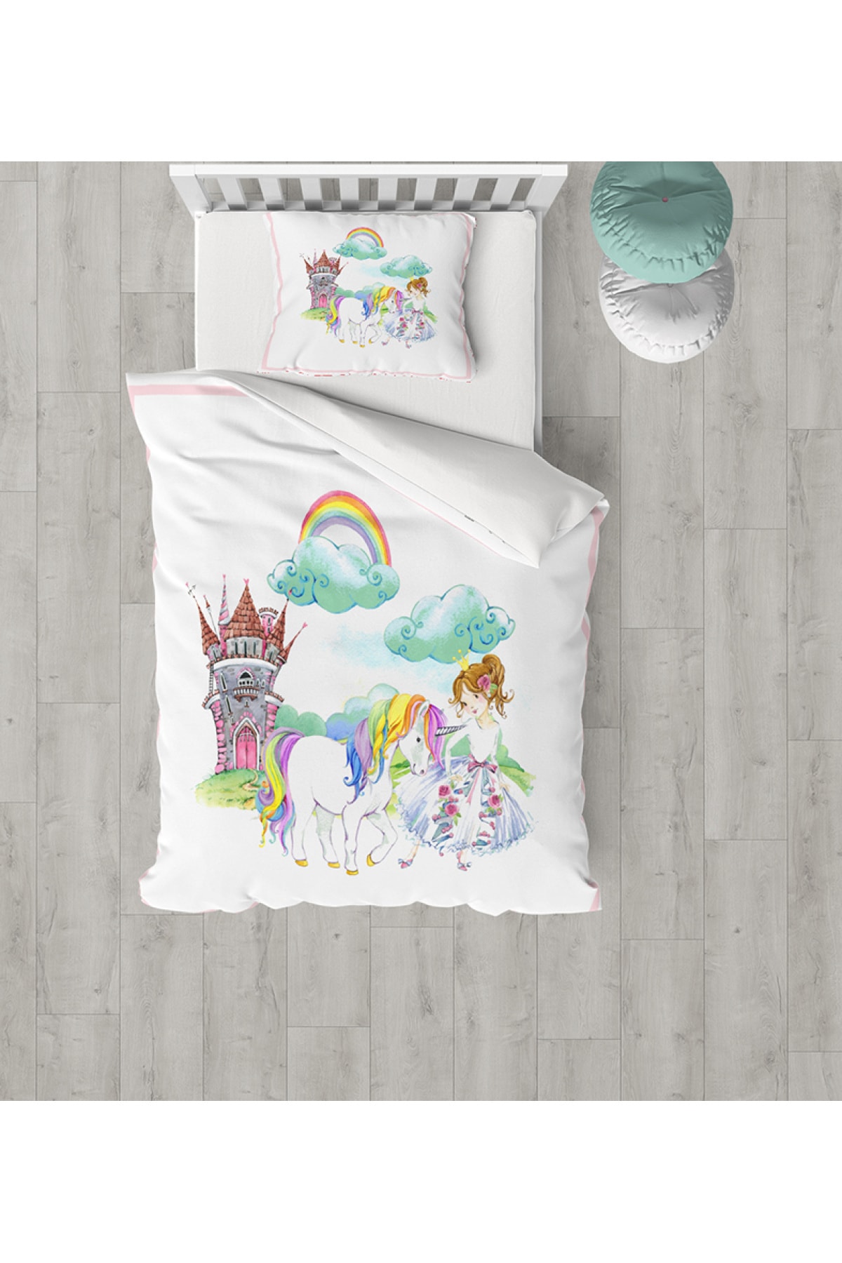 Evperest Unicorn Prenses Yatak Örtüsü