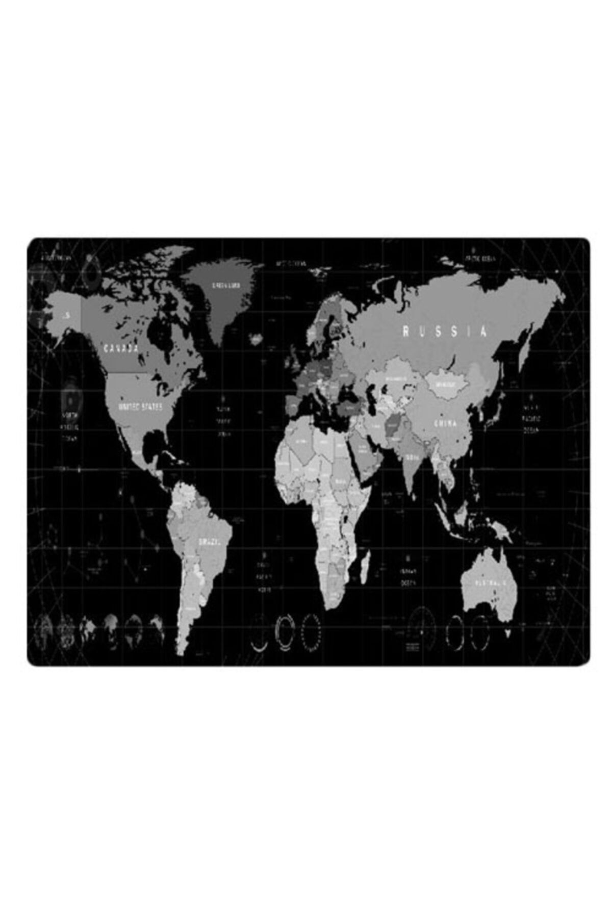 Appa Dünya 3 Oyuncu Mouse Pad 32x24 Cm Kaymaz Dikişli