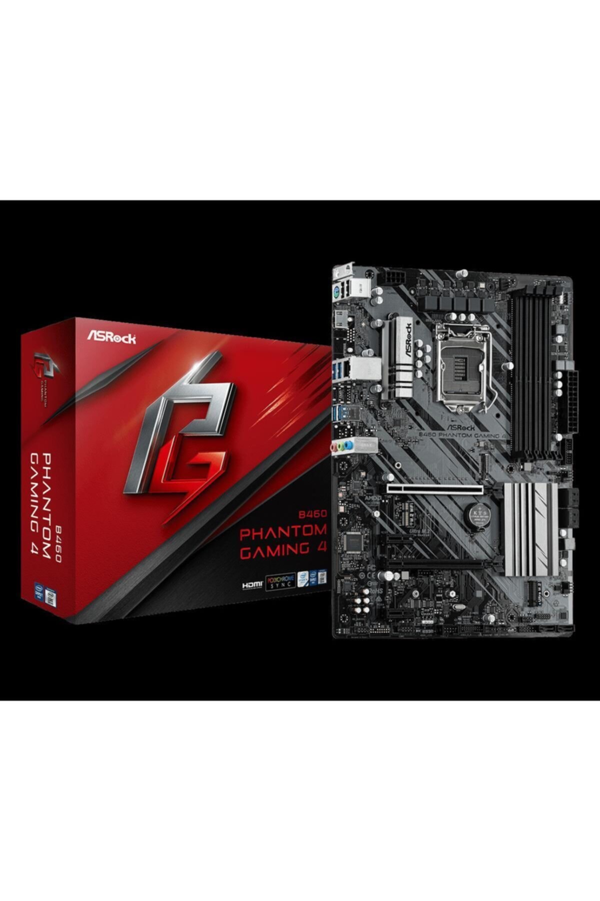 ASROCK B460 Phantom Gaming 4 Lga 1200 Intel B460 Sata 6gb/s Atx Intel Anakart