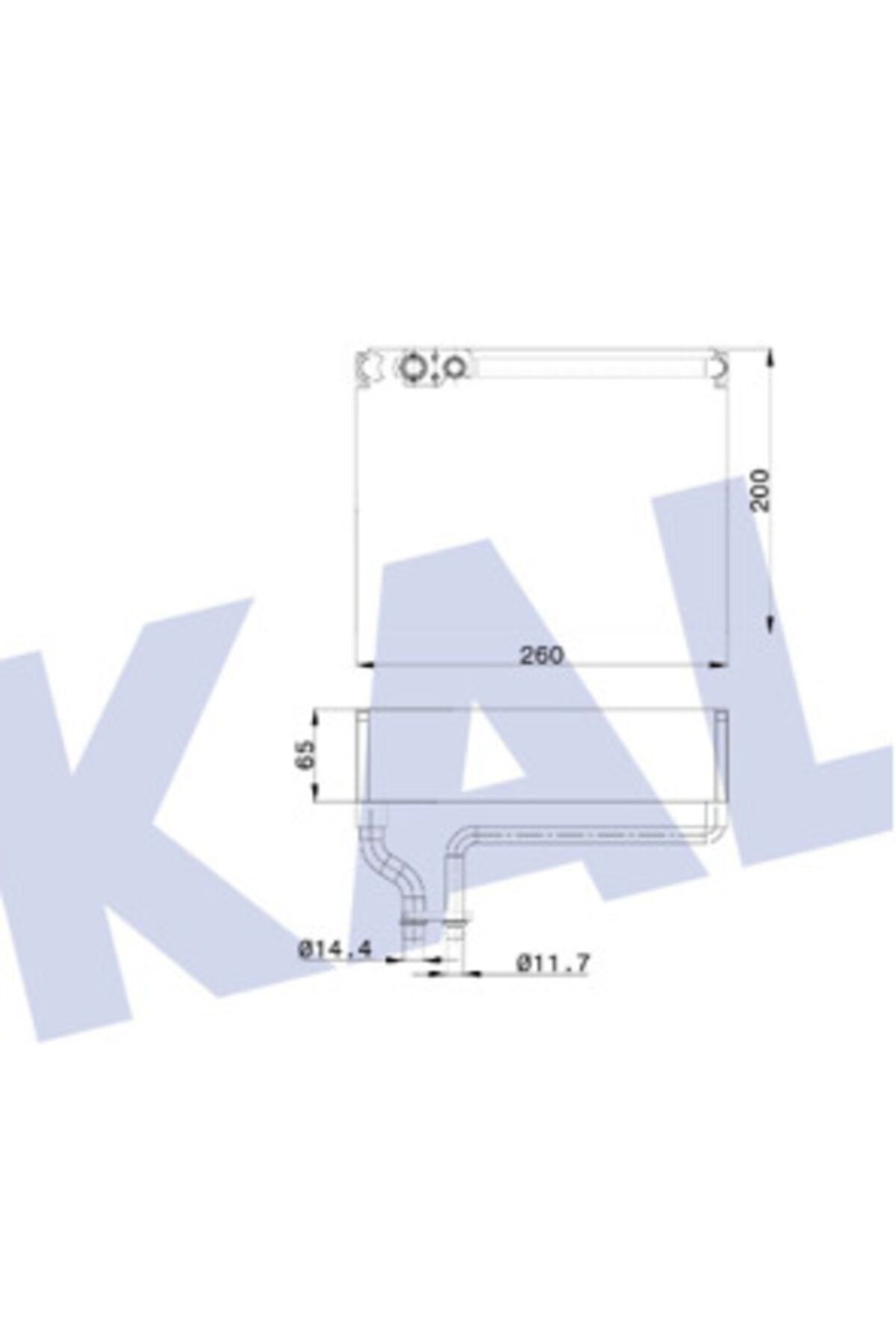 KALE RADYATÖR Evaporatör Peugeot 206 Tüm Motorlar 350055 Oem No: 6444.c6