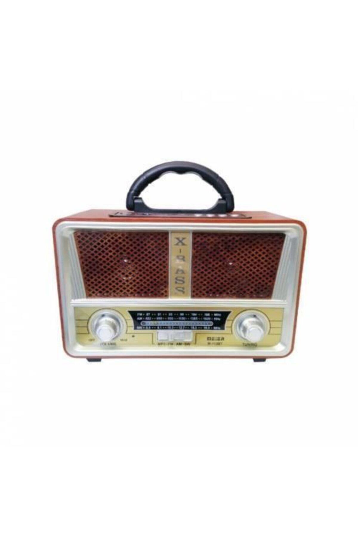 AÇIK KAPI Meier M-112bt Şarjlı Nostaljik Radyo Usb Sd Mp3 Bluetooth