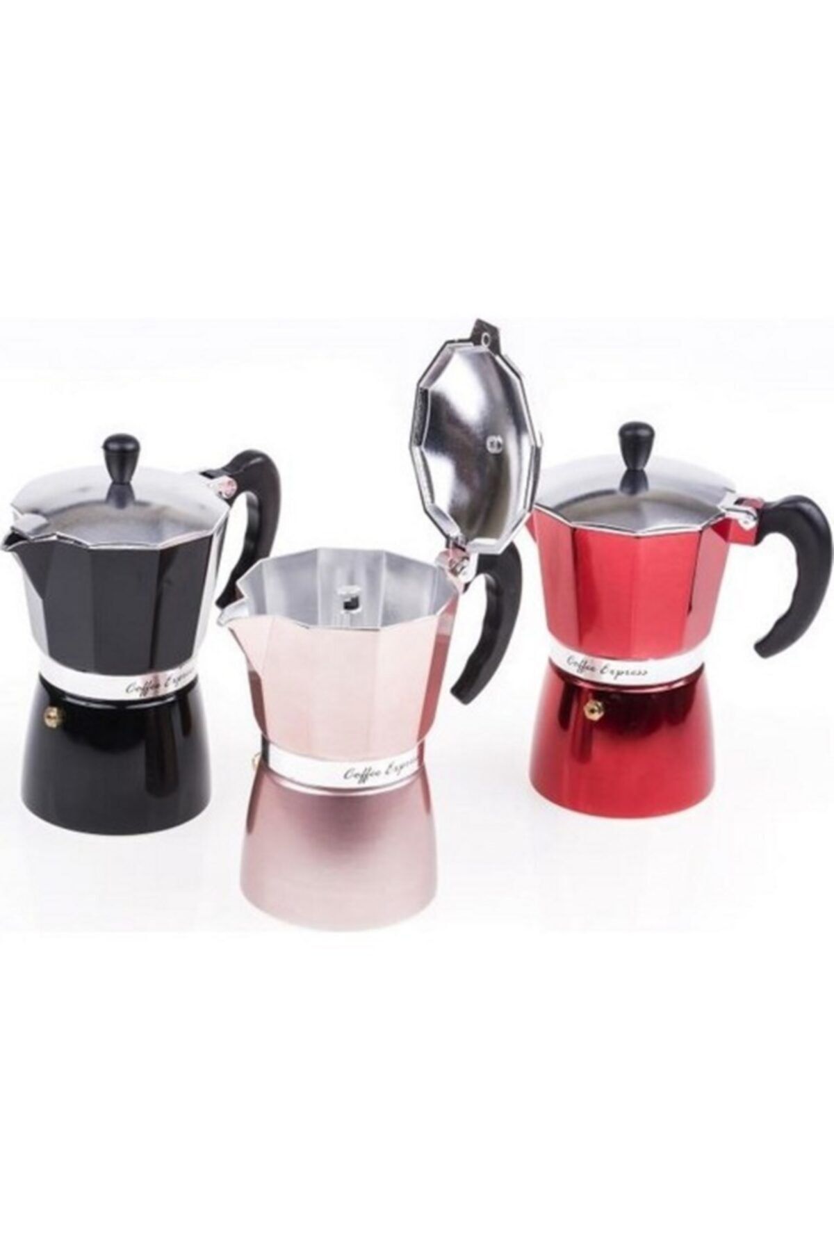 FOKUL Espresso Makinesi - Moca Pot 6 kişilik - Asorti