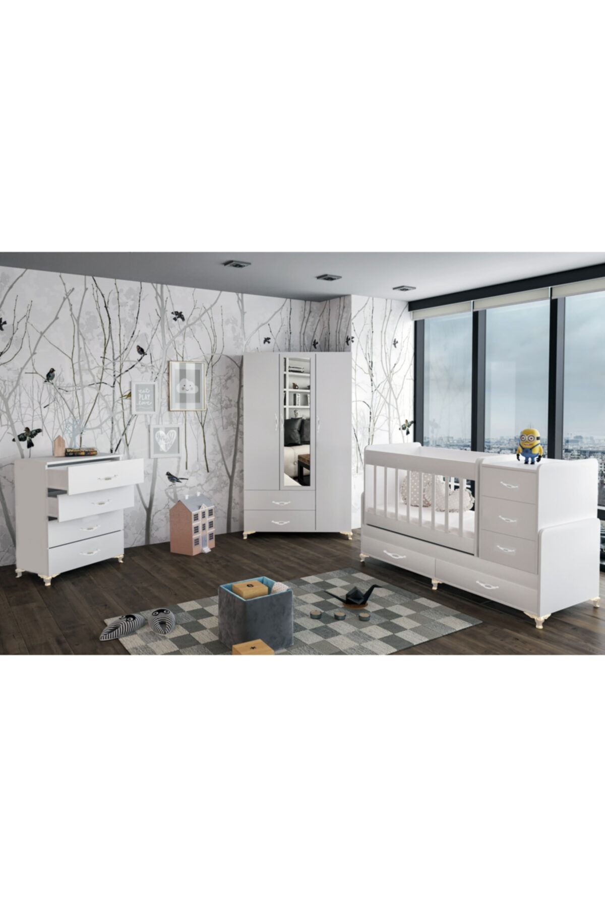 Bygolden White Angel Bebek Odası Takımı