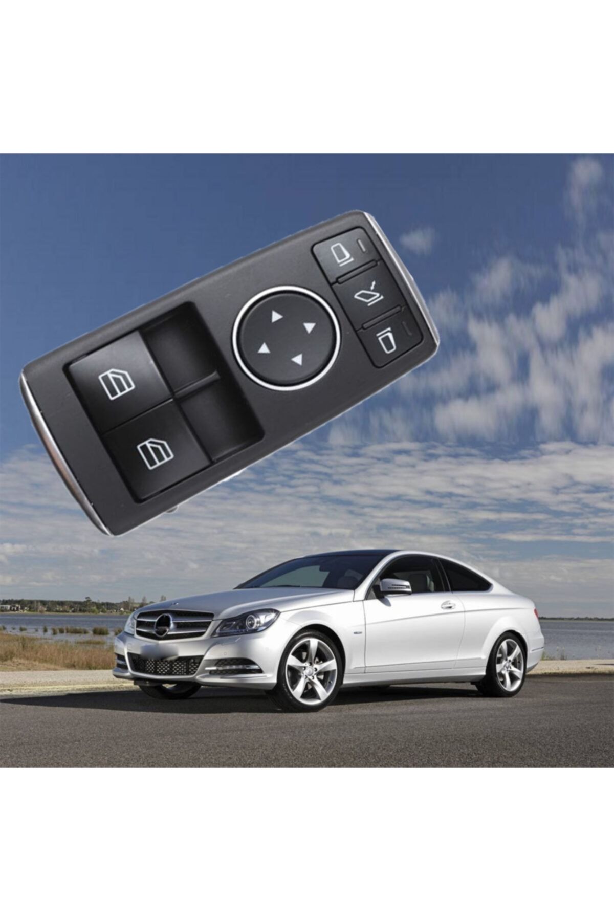 MCAR Mercedes C204 R231 Cam Indirme Kaldırma Düğmesi Sol Çiftli 3 Pin