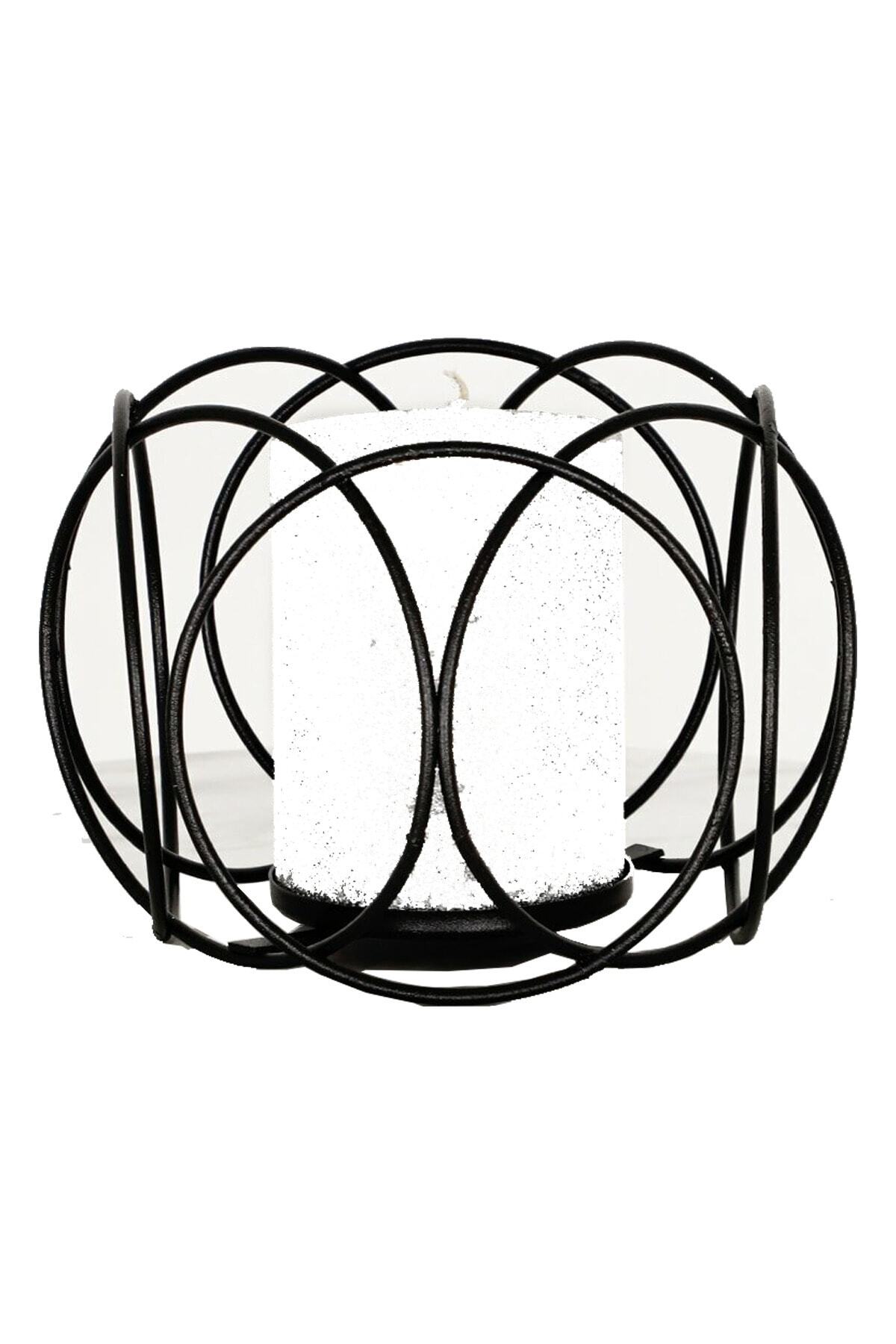 eshops 1 Adet Dekoratif Siyah Metal Mumluk