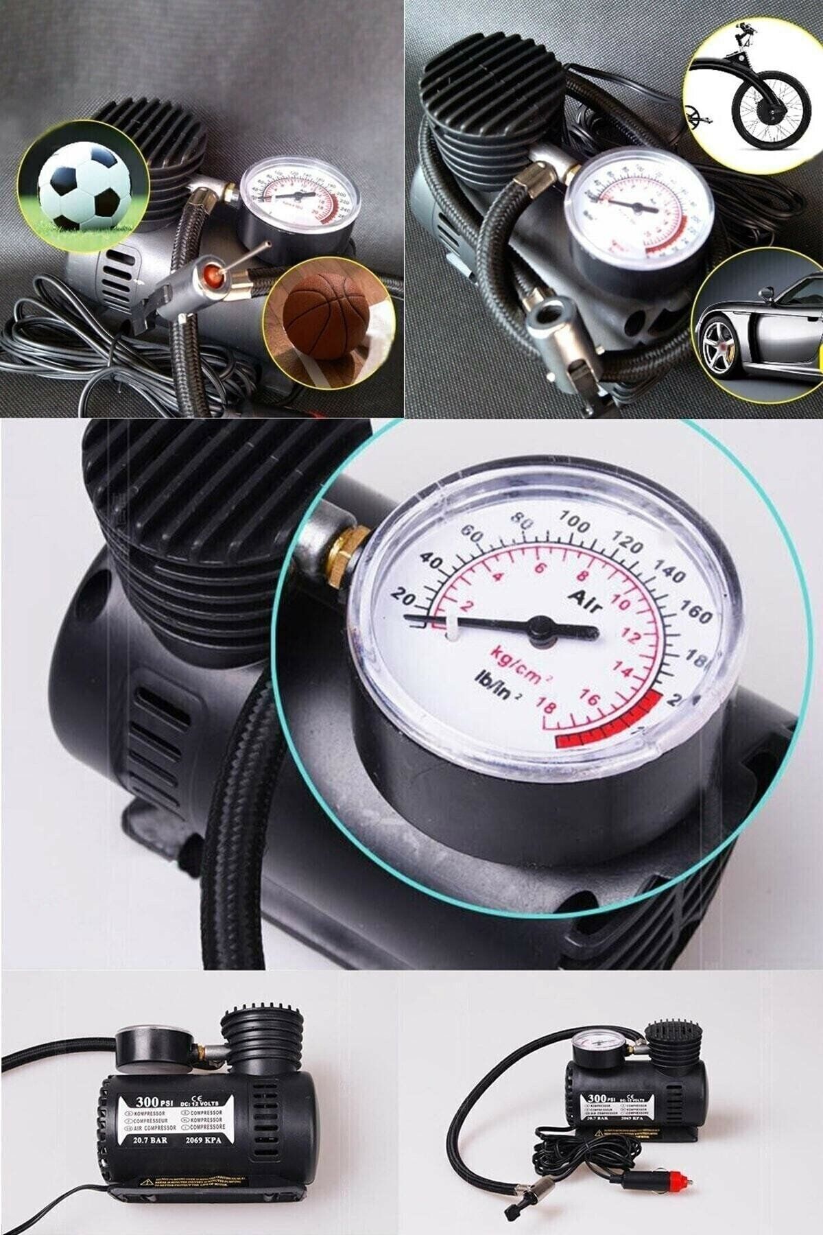ibovia Araba Oto Araç Lastik Şişirme Pompası 300 Psi Kompresör