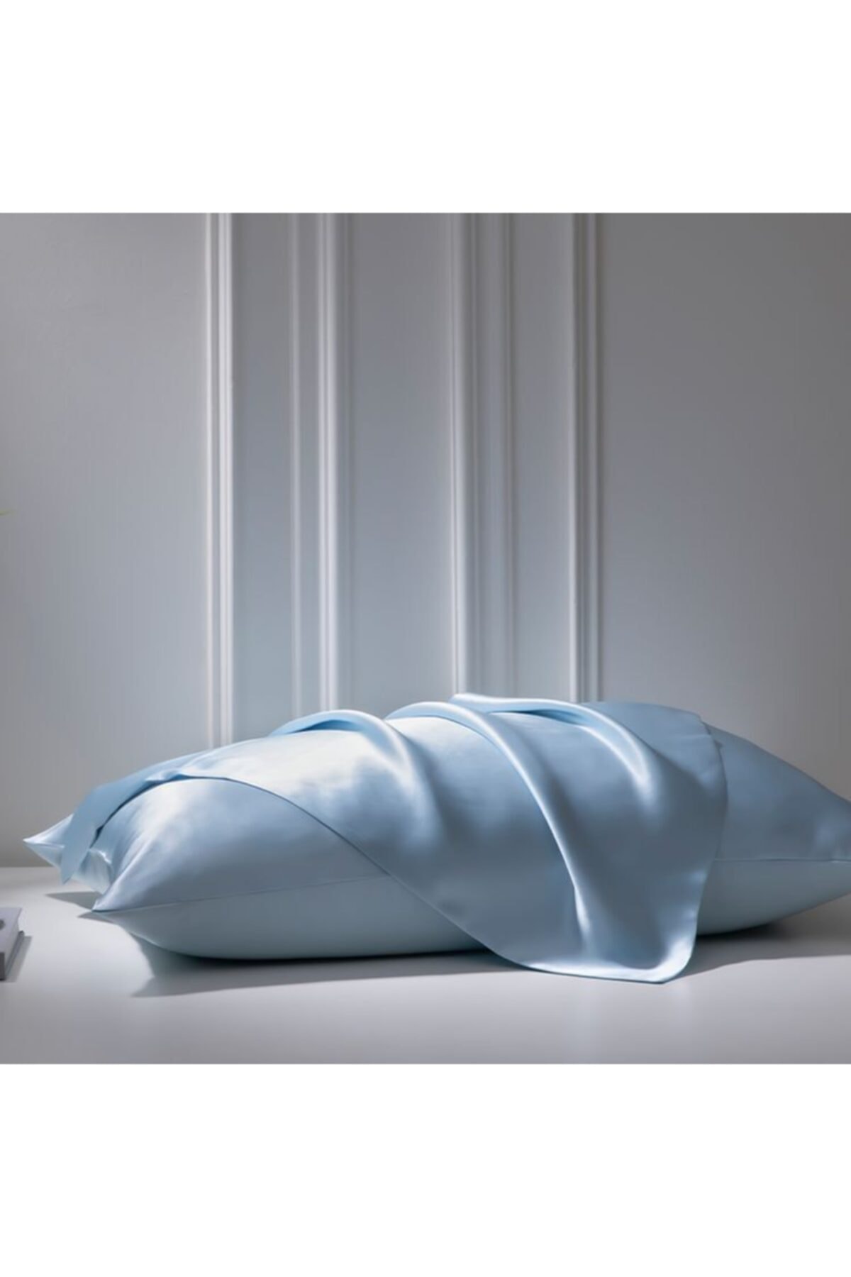 pistore Açık Mavi Ipek Saten Yastık Kılıfı 50 X 70 1 Adet