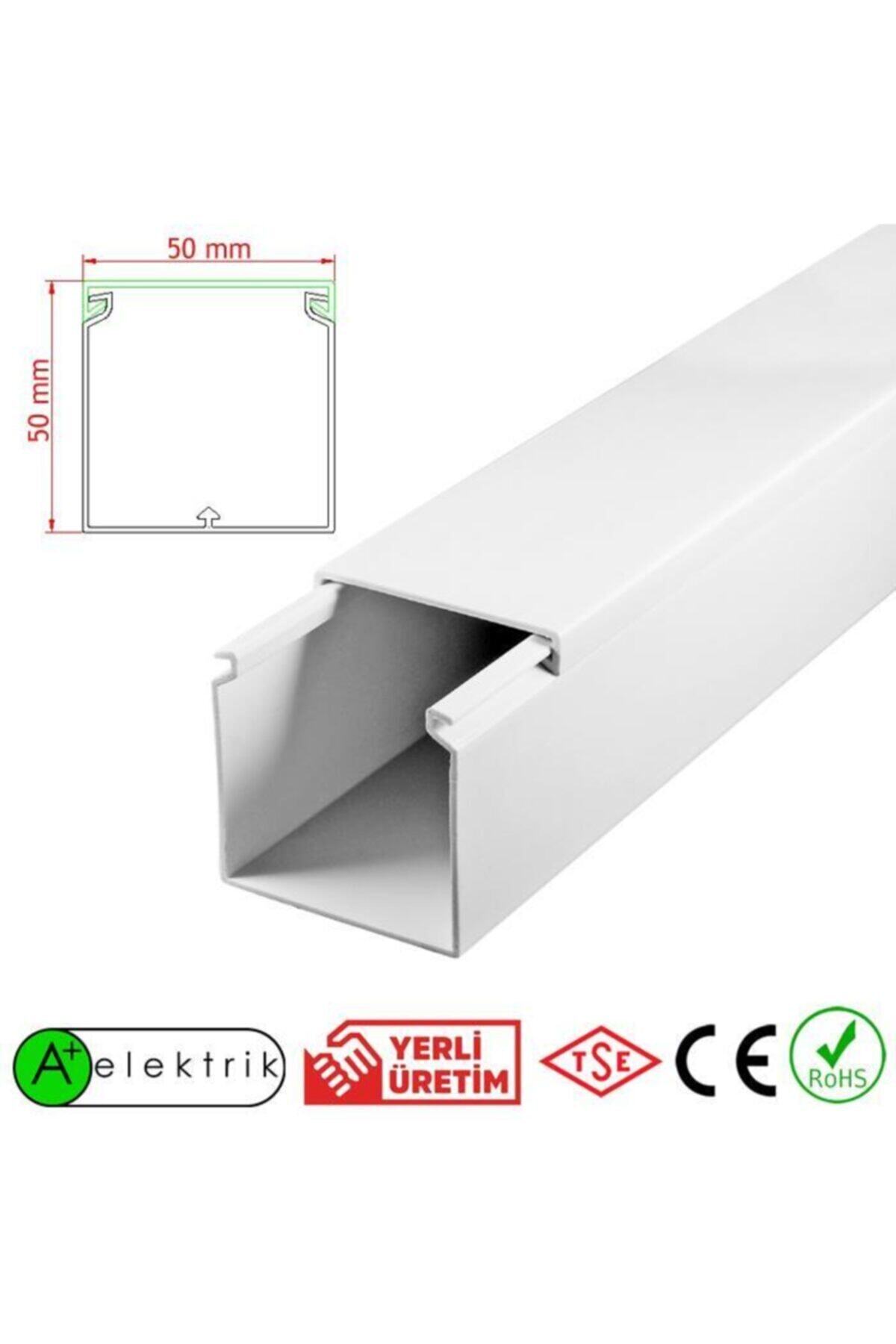A Plus Elektrik 50x50 Mm Bantsız Kablo Kanalı 12x2m=24m