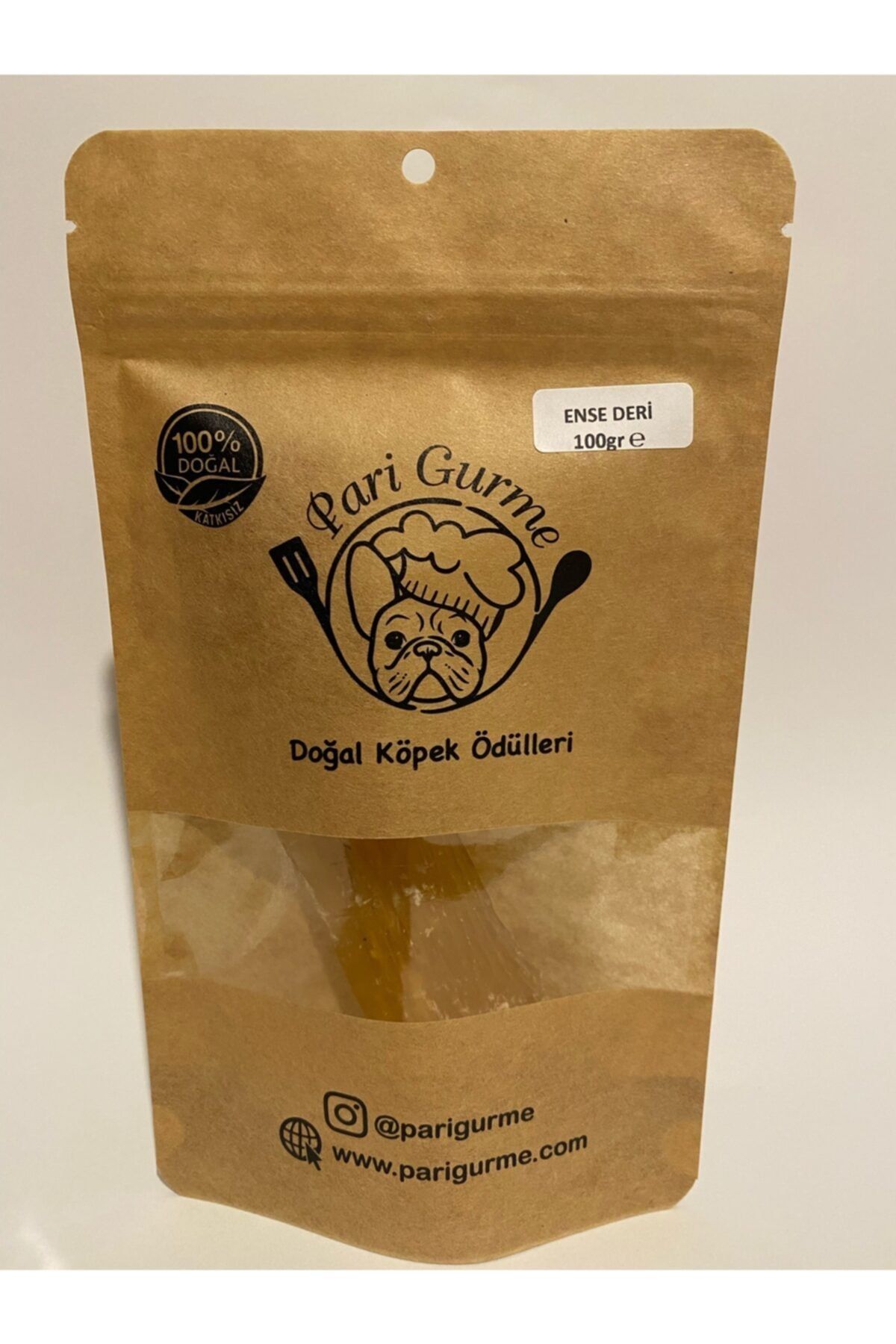 Pari Gurme Dana Ense Siniri Köpek Ödülü %100 Doğal Naturel 100gr