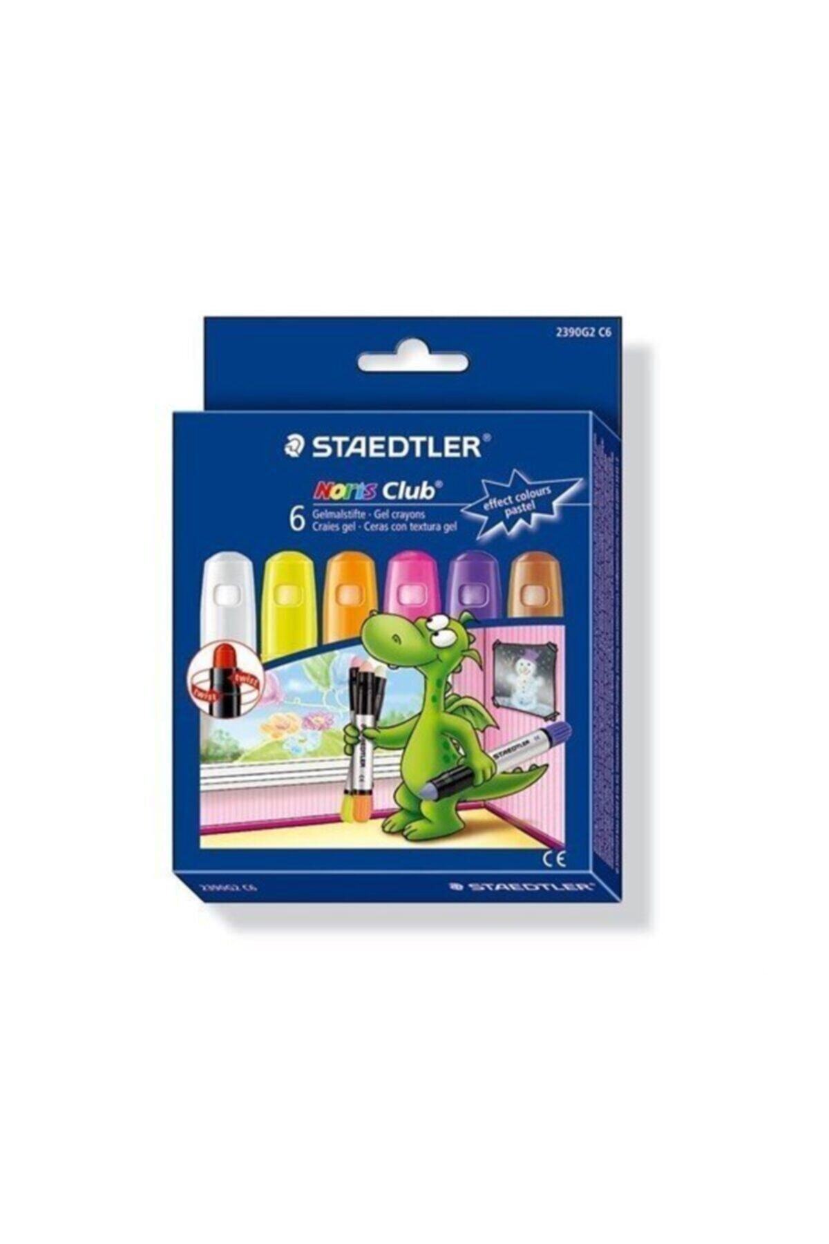 parti selesi Noris Club Jumbo Çevirmeli Jel Pastel Mum Boya 6 Renk 6'lı Set