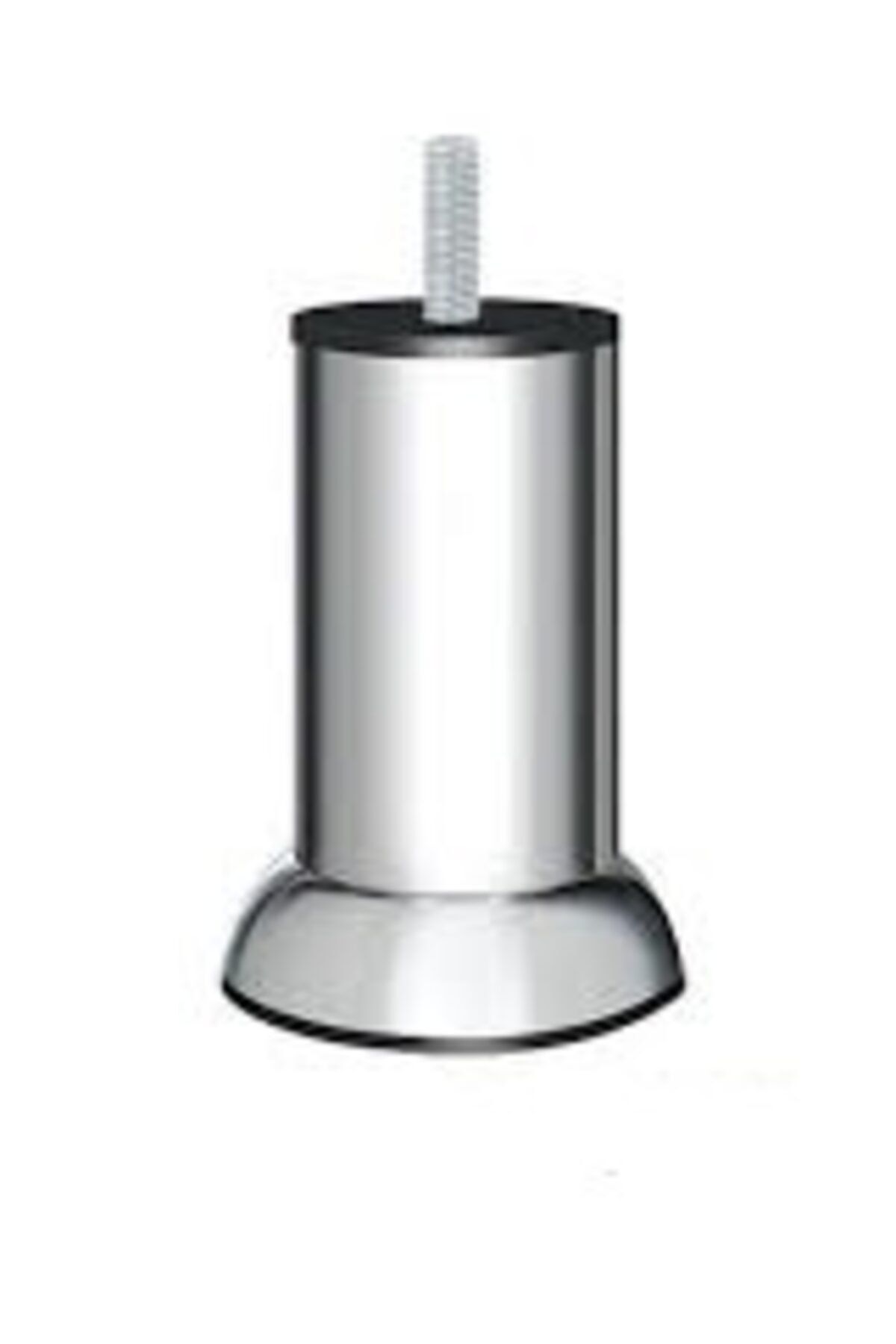 blackwhiskers Baza Ayağı - Krom Metal Ayak 10 Cm Ince Diş M8 (kanepe -koltuk-baza)
