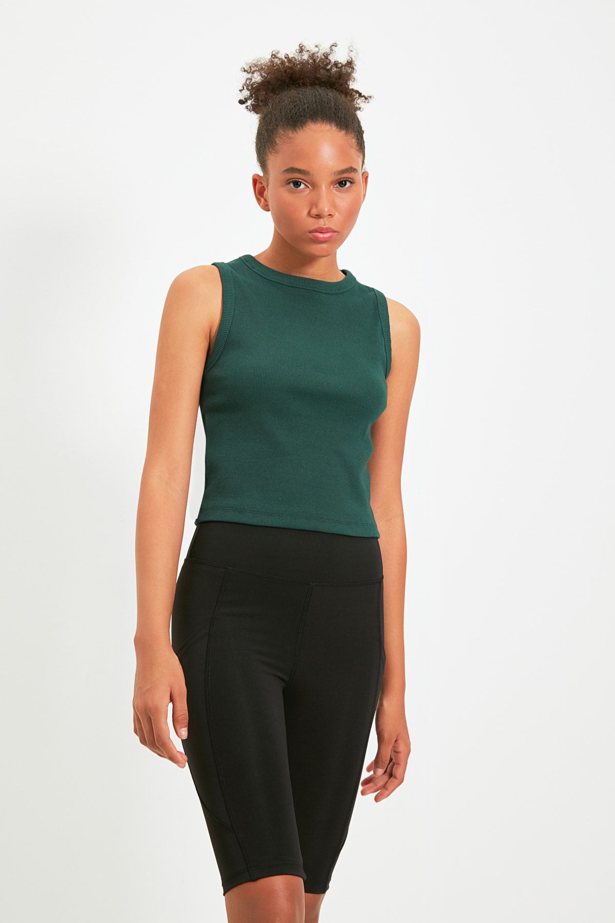 TRENDYOLMİLLA Yeşil Crop Spor Atlet TWOAW22AL0014