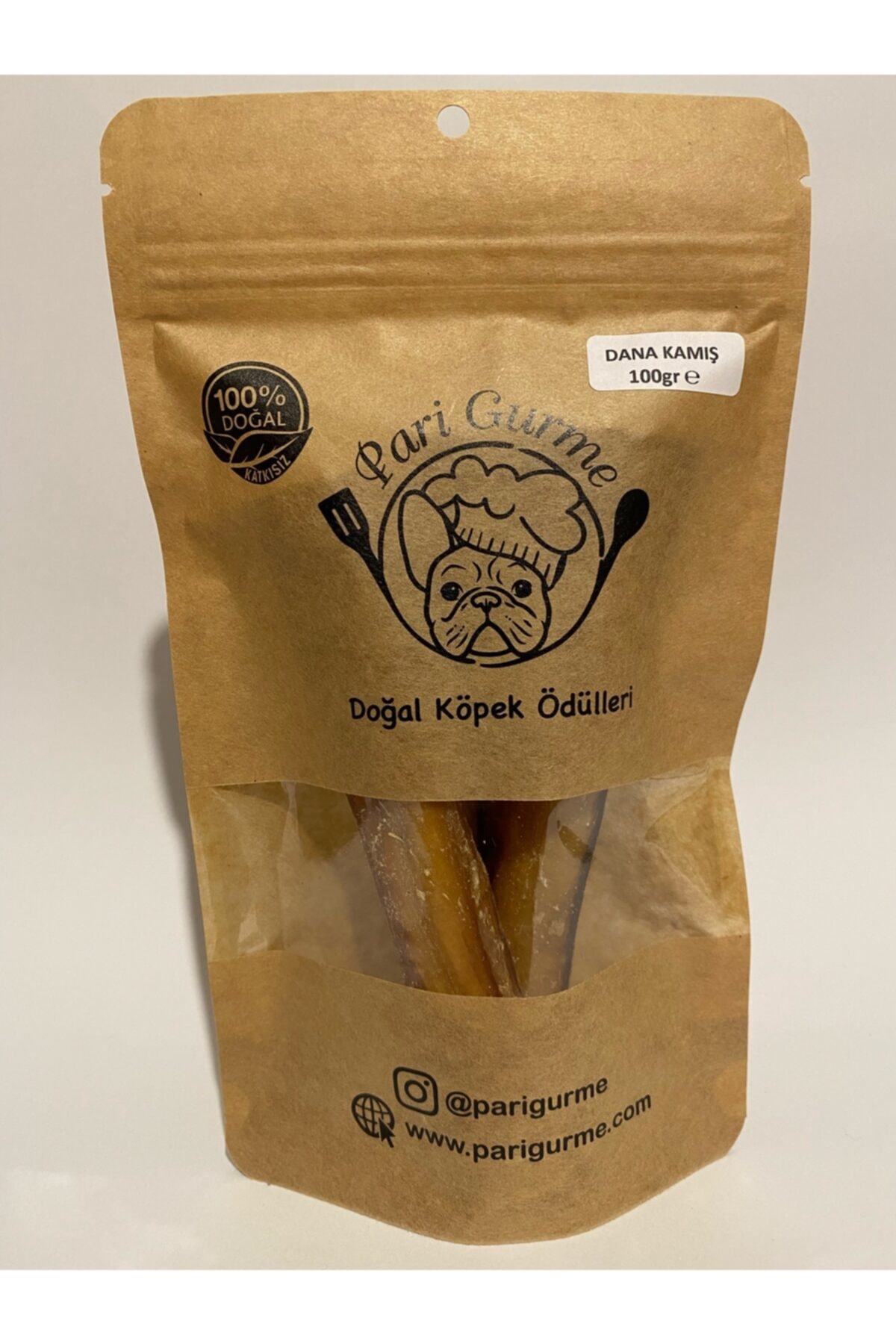 Pari Gurme Dana Kamış Köpek Ödülü 100gr