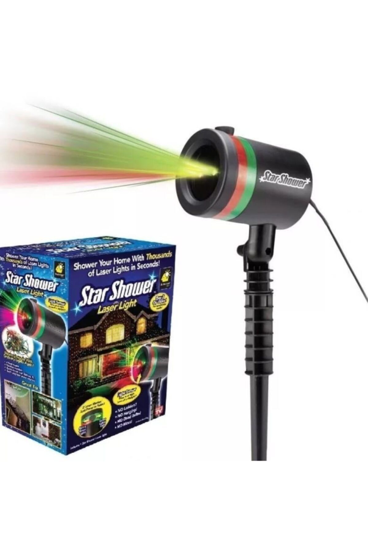Star Shower Shower Light Lazer Gösterişli Aydınlatma Işık Şovu