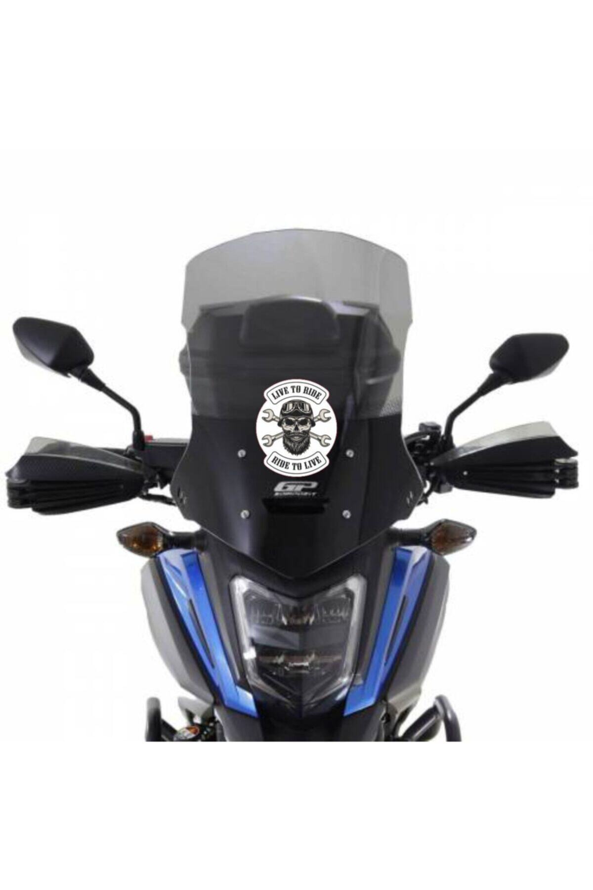 Kayacık Matbaası Motorsiklet Sticker / Tur Camı Etiketi - Depo Etiketi - Topcase Etiketi - Çanta Etiketi