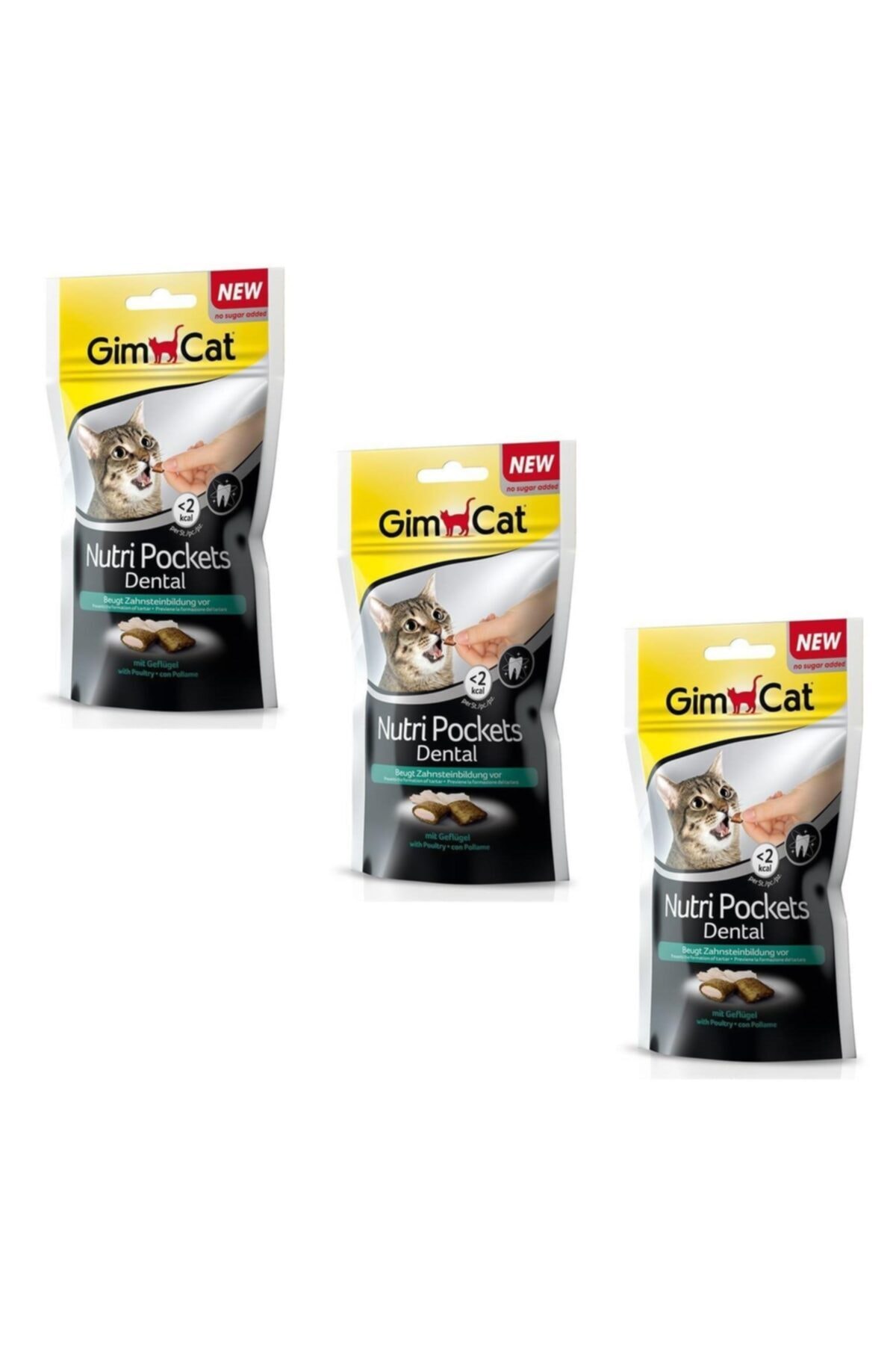 Gimcat Nutri Pockets Peynir Dental Kedi Ödülü 60 Gr (3 Adet)