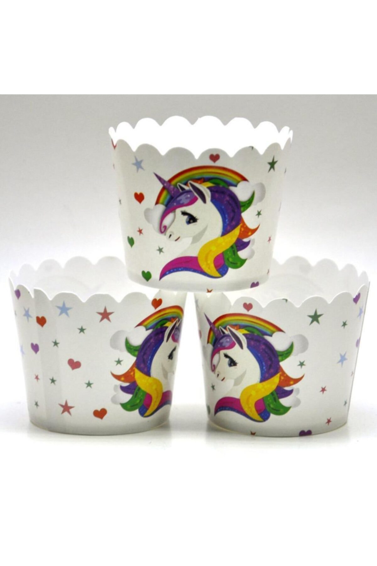 Kelebek Oyuncak Unicorn Cupcake Muffin Kabı 25 Adet