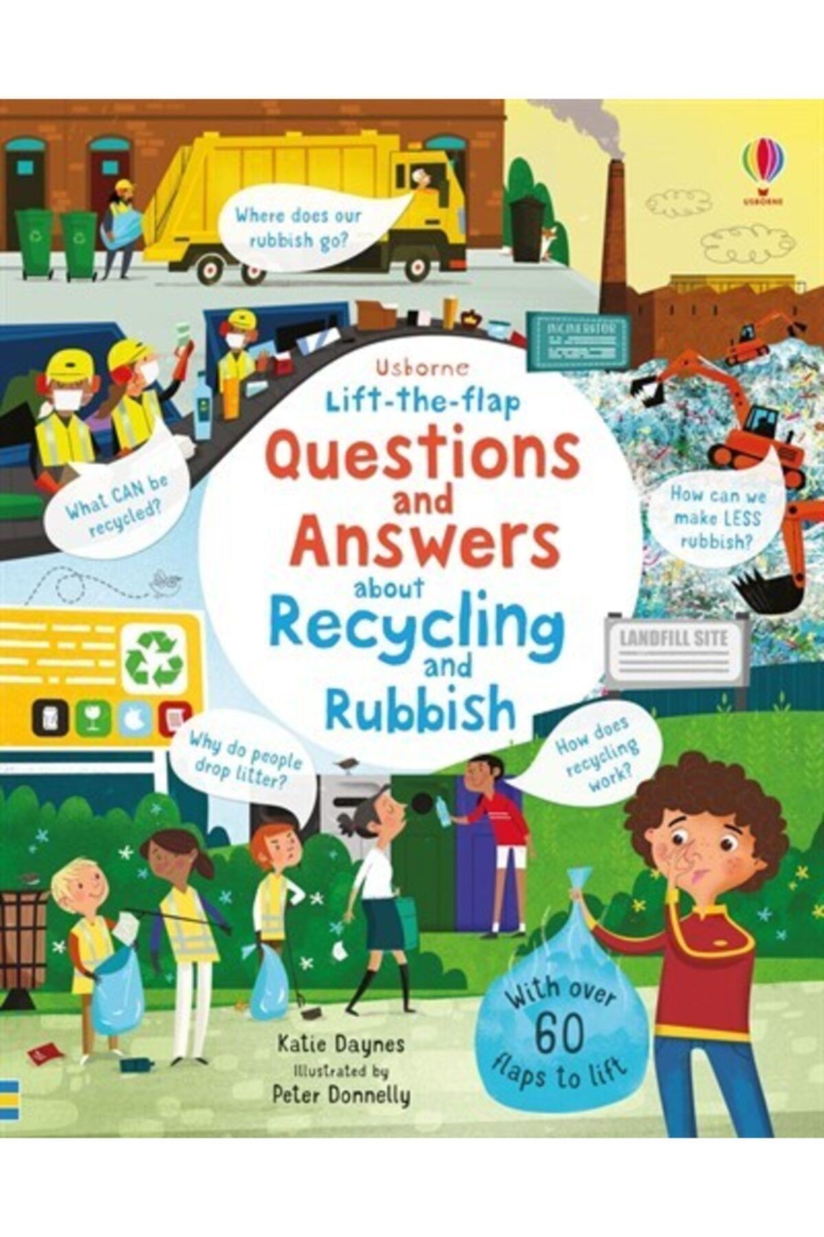 The Usborne Usborne Lift-the-flap Questions And Answers About Recycling And Rubbish