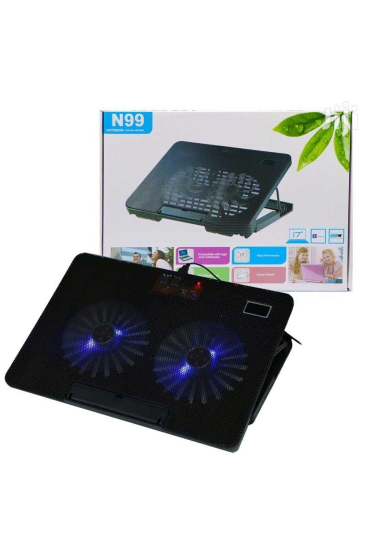 Sarftech Carboon N99 Led Işıklı Laptop Soğutucu Notebook Stand Bilgisayar Fanı