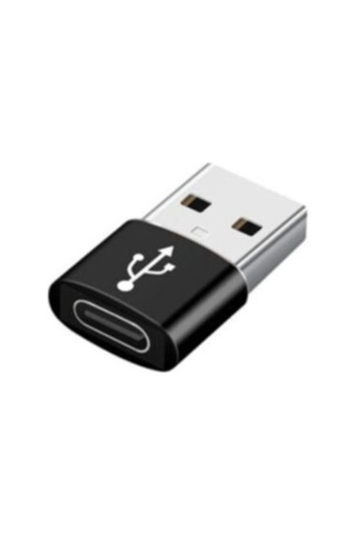 Streak Erkek Usb To Dişi Type-c Çevirici Data Otg Adaptör Dönüştürücü - Siyah