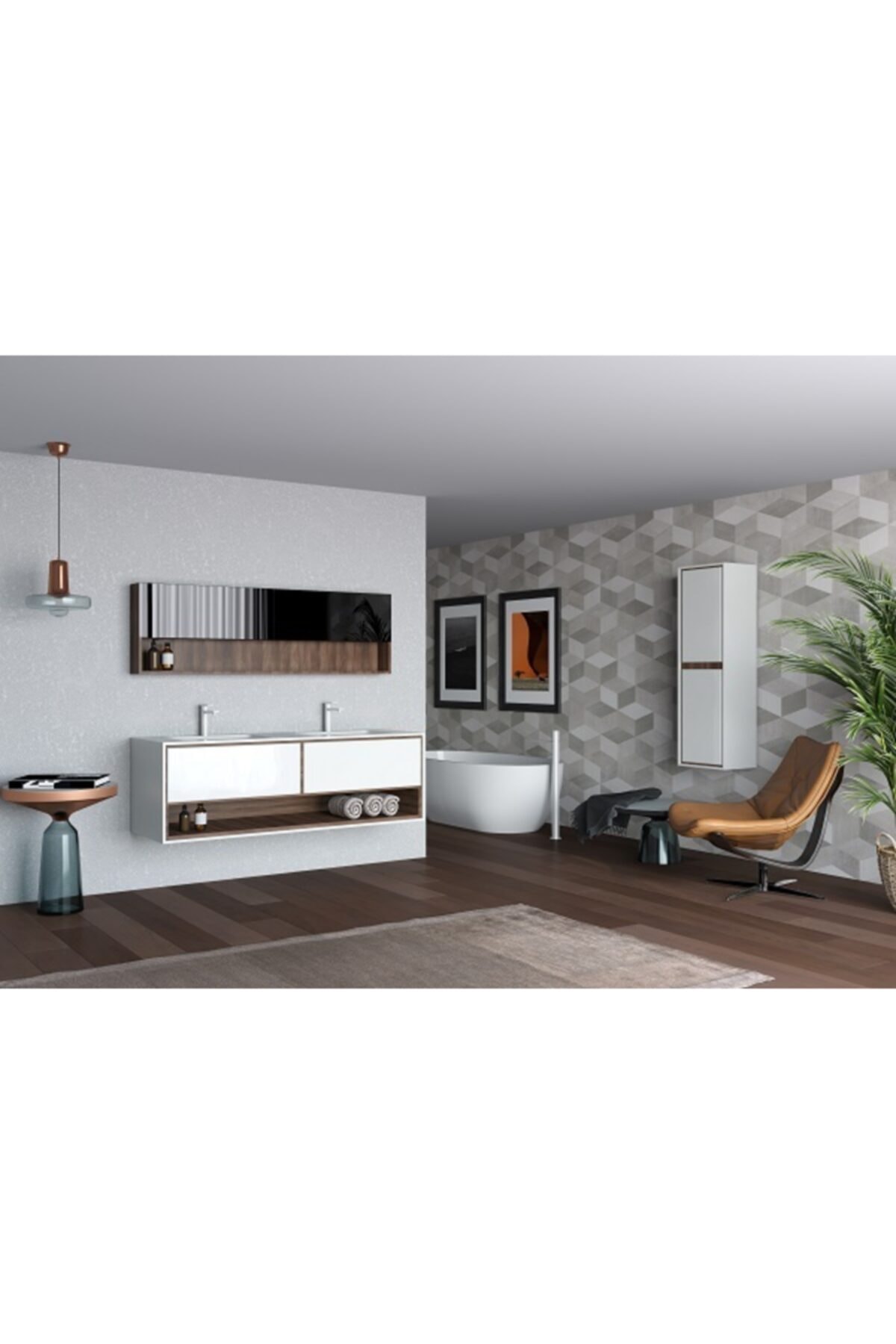 Höger Drıtto 120 Banyo Dolabı