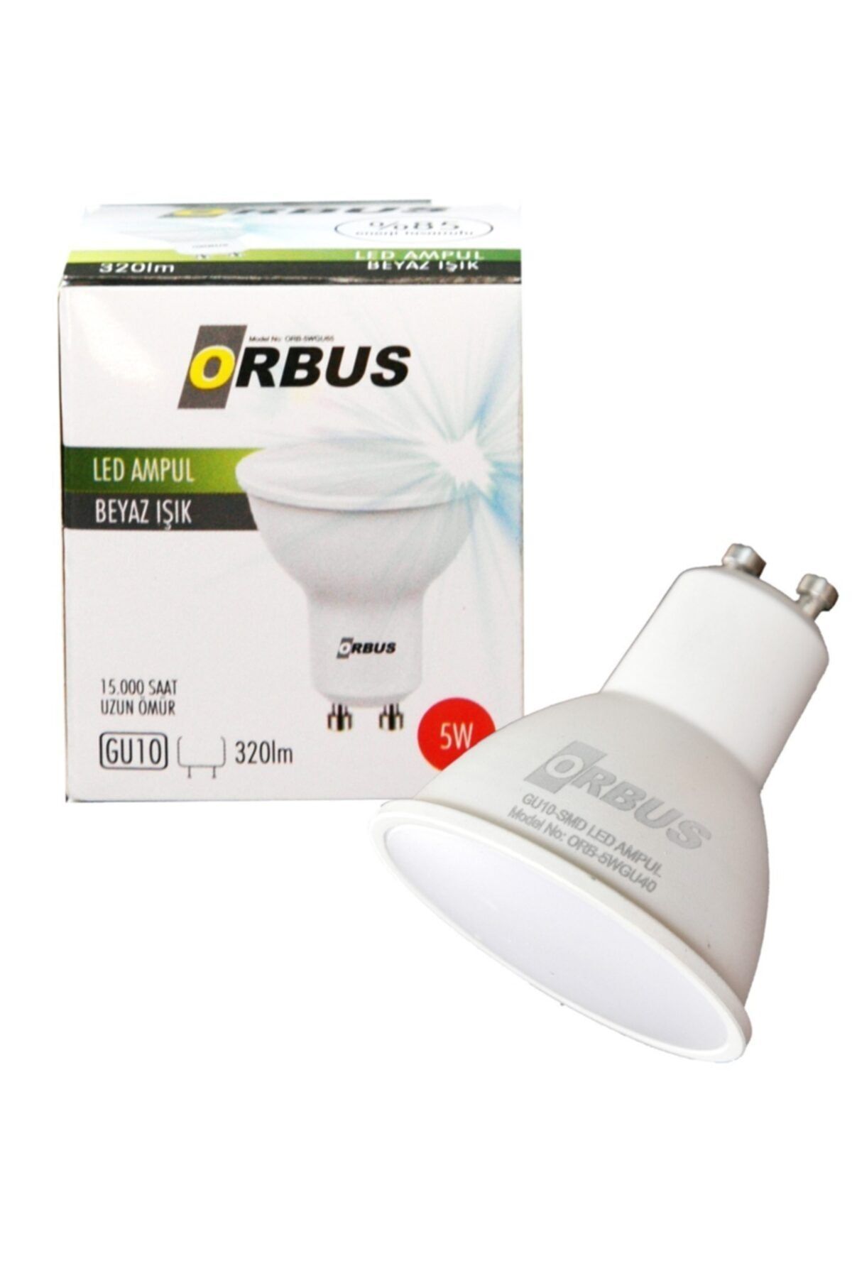 ORBUS Gu10 Çanak Starter Duylu 5w Beyaz Işık