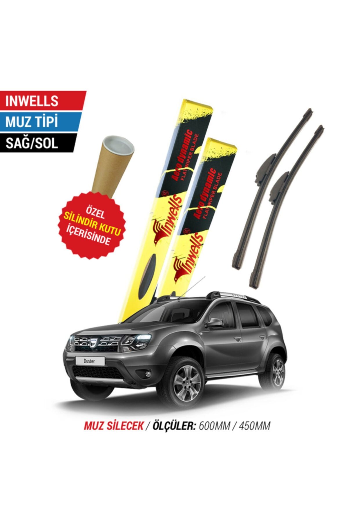 Inwells Dacia Duster Inwells Muz Silecek Takımı (2015-2016)