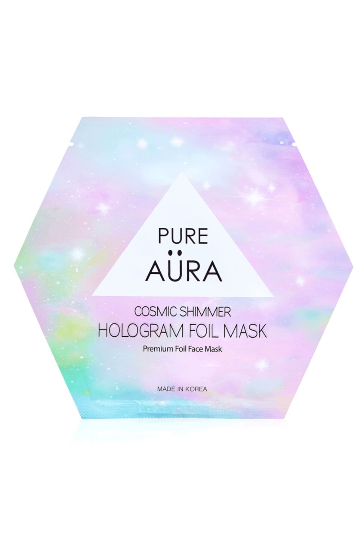 PURE AURA Cosmic Shimmer Hologram Foil Sheet Yüz Maskesi