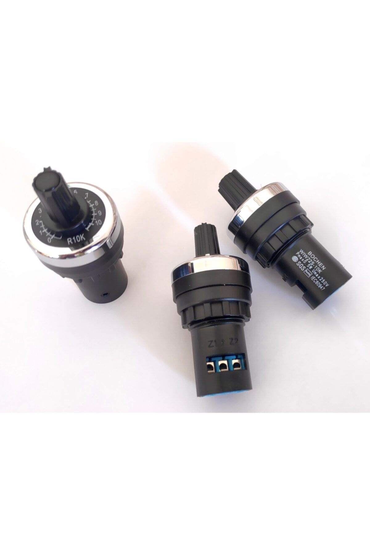 BOCHEN 10 Adet Wıw22s 5k 22 mm 5k Ohm Pano Tipi Potansiyometre Bpr5k La42dwq 5k