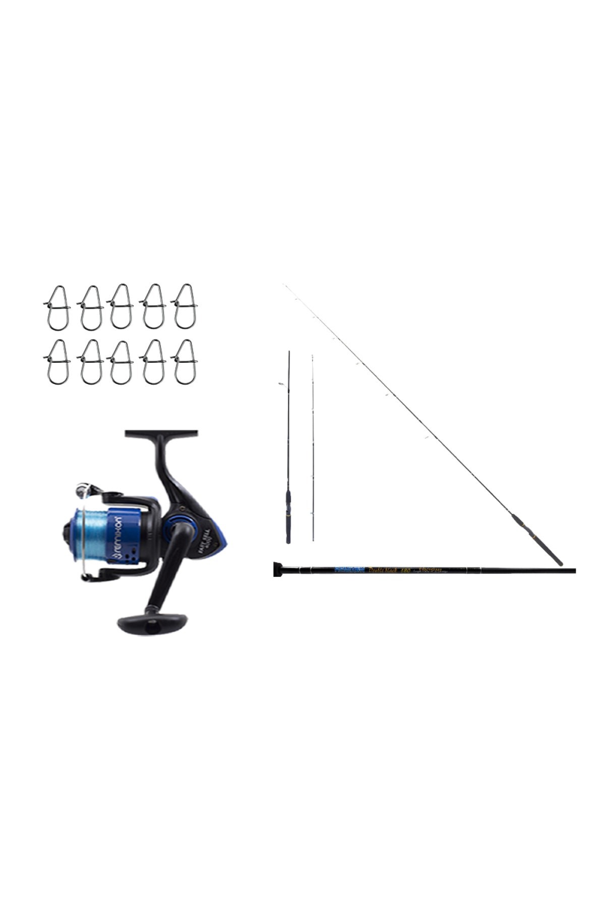 Remixon Yeni Spin Set Double Black Fast Sell Blue Klips 180cm 20-40 gr