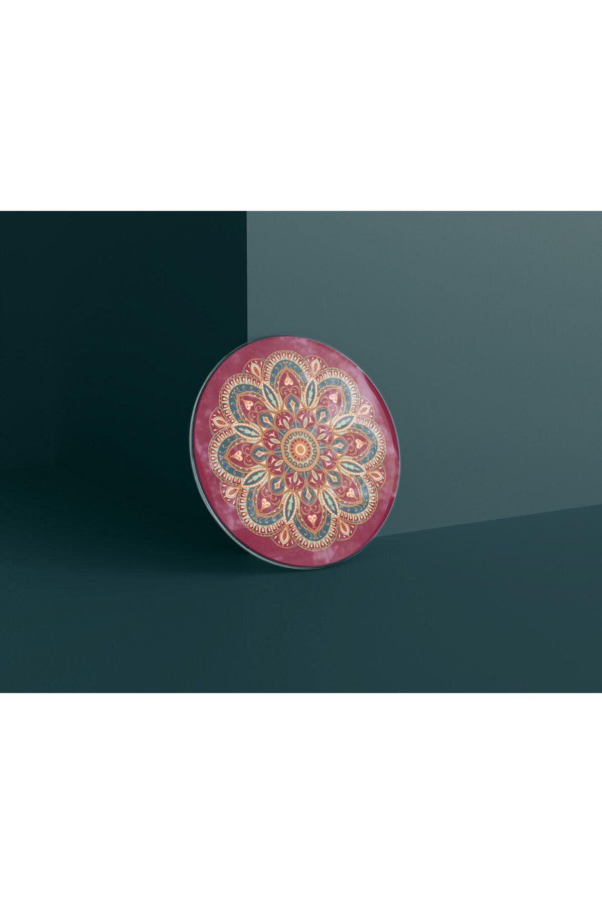 Glory Glassware Mandala-03 Cam Kesme Tahtası Çap:32cm