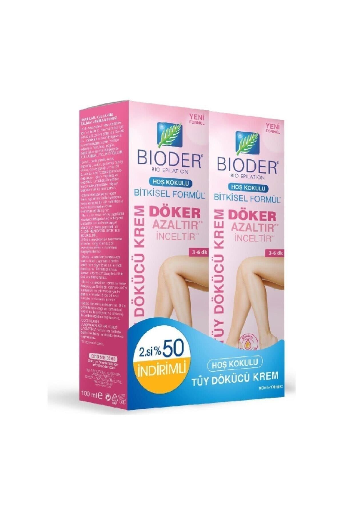 Bioder Normal Ciltler için Tüy Dökücü Krem 2x100 ml