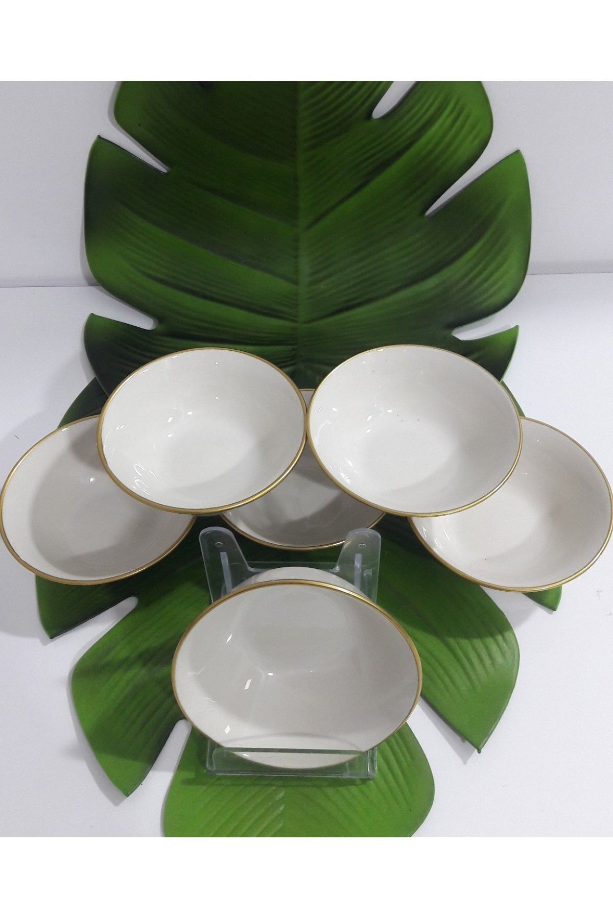 MorzaYolu 6 Adet Porselen Kase Altınyaldız 14cm